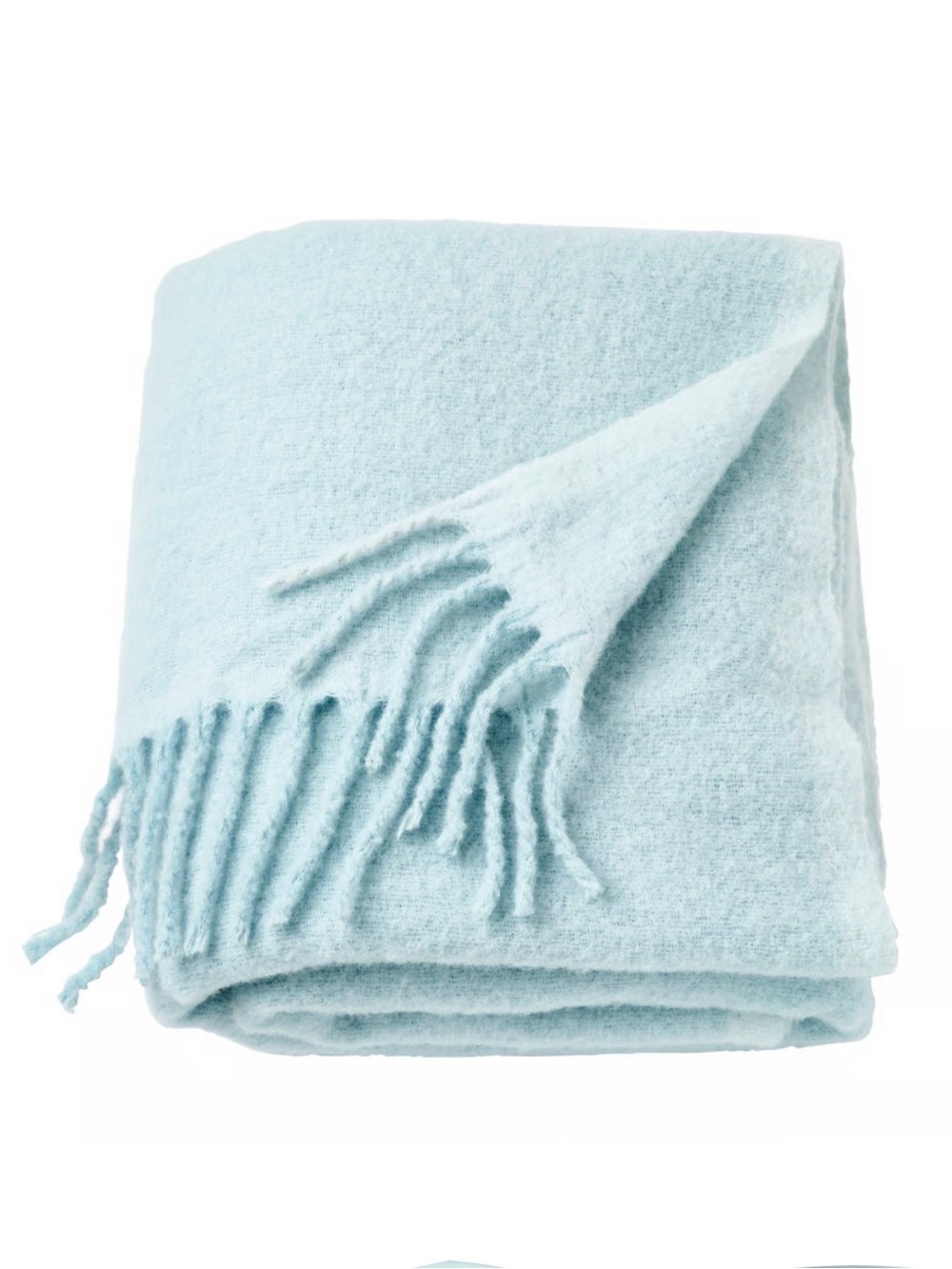 Soft Light Blue Throw Blanket